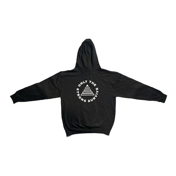 Only the Strong Survive BLACK PULLOVER HOODIE